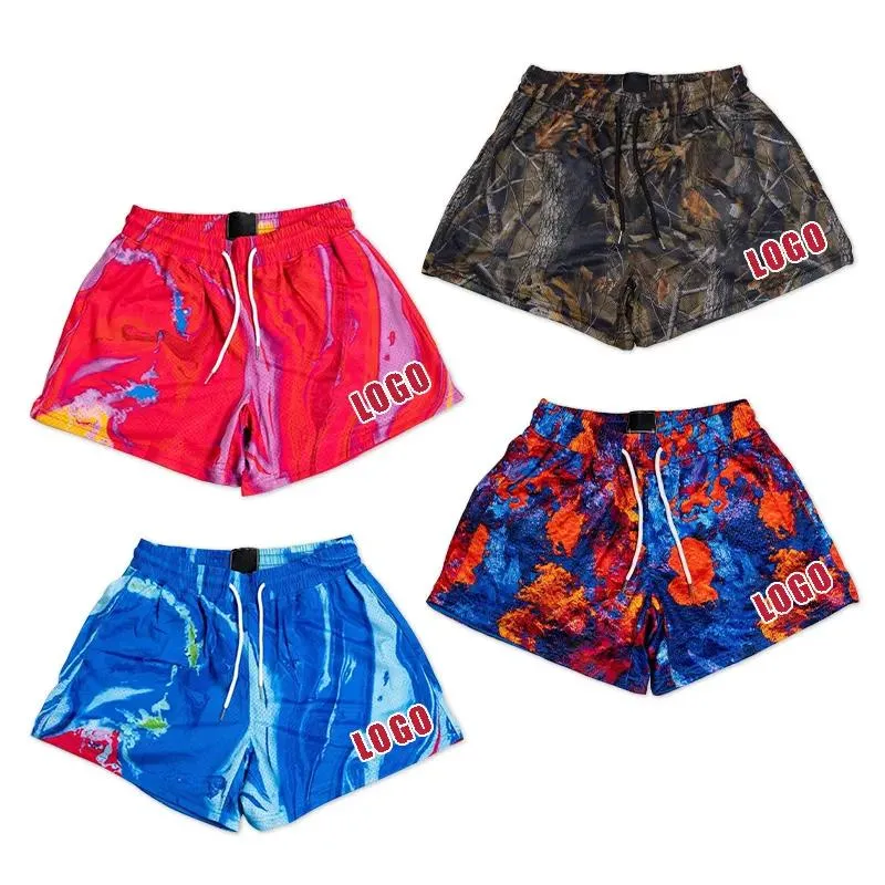 Custom Sublimation Men′ S Shorts with Pockets Mesh Fabric Men ′ S Shorts