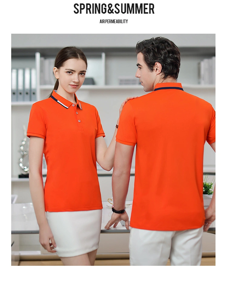 Wholesale Custom Logo Men Polo Golf Shirts for Work Polo T Shirts Shorts Business Summer Short Sleeve Shirt Unisex