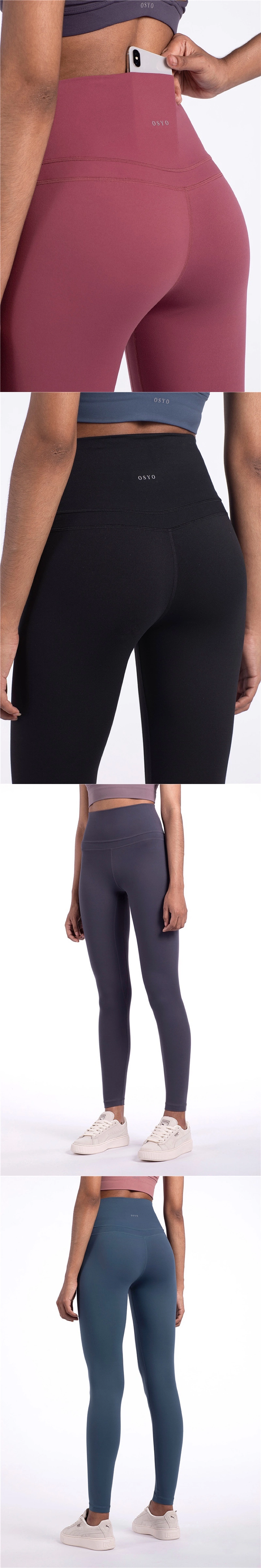 High-Waist Hip-Lifting Sports Fitness Leggings Skin-Friendly Nude Yoga Pants