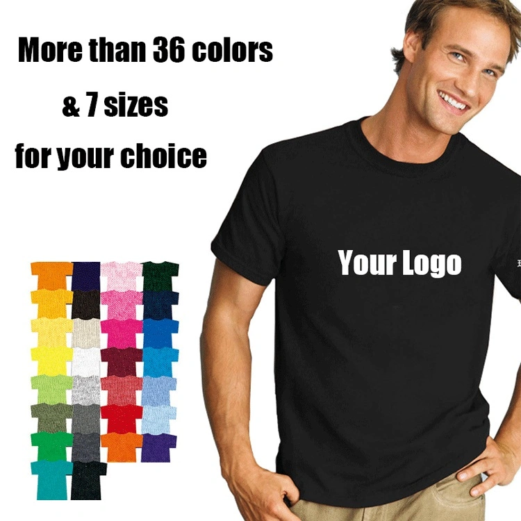 Wholesale Custom Plain Tee Shirt Multi Colors Breathable Summer Cotton T Shirt for Men and Women Plus Size Printing T Shirts