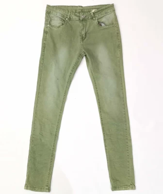 Hombre Slim Spandex Pantalones/Pantalones Algodón Pantalón Cargo Denim Lavado