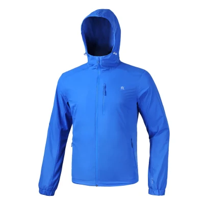 Ropa deportiva impermeable para hombre Chaqueta impermeable con forro de malla